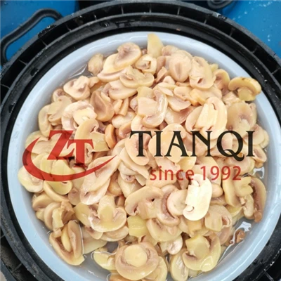 Funghi in salamoia in fusti all'ingrosso